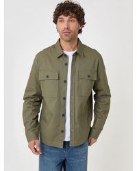 Threadbare - Cotton Twill Shacket With Pockets - Lyst