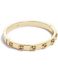 COACH - Tone Signature C Hinged Bangle Bracelet - Lyst