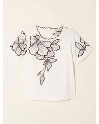 FatFace - Fatface Hazel Petite Embroidered Blouse - Lyst
