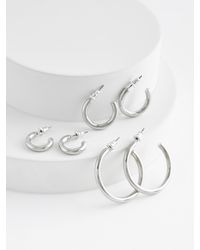 Next - 3 Pack Hoop Earrings - Lyst