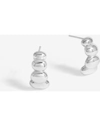 Simply Silver - 925 Polished Graduated Pebble Stud Earrings - Lyst