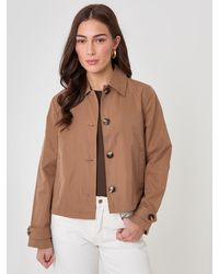 Threadbare - Cropped Trench Coat - Lyst