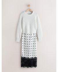 Next - Next White/Black Polka Dot 2 - Lyst
