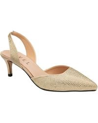 Ravel - Satin & Diamante Kitten-Heel Shoes - Lyst