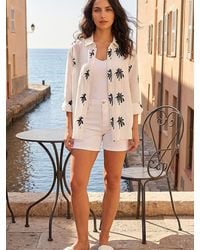 Roman - Palm Embroidered Shirt - Lyst