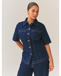 Next - Fuller Bust Short Sleeve Fitted Top - Lyst