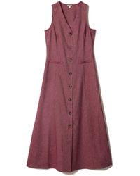 Jigsaw - Chambray Linen Waistcoat Dress - Lyst