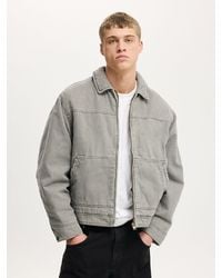 Cotton On - Cropped Worker Jacket - Lyst