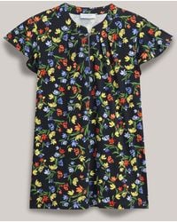 Hobbs - Multi Lila Ruffle Sleeve Printed Top - Lyst