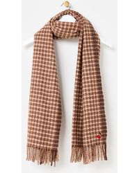 Oliver Bonas - Checked Midweight Tassel Scarf - Lyst