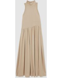 Reiss - Jersey Sleeveless Midi Dress - Lyst