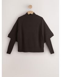 Next - Knitted Mock Layer Jumper - Lyst