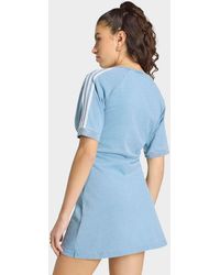 white christmas dresses satin crochet bag light blue – mieke's main image 1