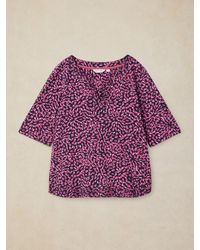 White Stuff - Weaver Notch Neck T-Shirt - Lyst