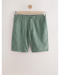 Next - Linen Rich Elasticated Waist Chino Shorts - Lyst
