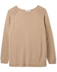 Celtic & Co. - Studio Roll Edge Crew Neck Jumper - Lyst