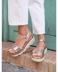 Linzi - Nyla Front Strap Platform Sandals - Lyst