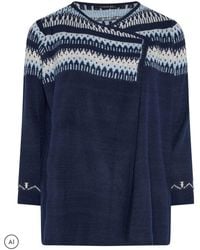 Evans - Fairisle Waterfall Cardigan - Lyst