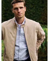 Brook Taverner - Cotton Blend Harrington Jacket - Lyst