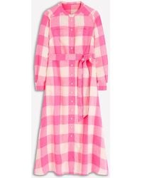 Boden Alexa Linen Maxi Shirt Dress | Lyst