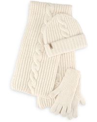 Totes - Chunky Brushed Knit Hat, Scarf & Gloves Set - Lyst
