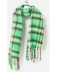 Oliver Bonas - Checked Brushed Heavyweight Scarf - Lyst