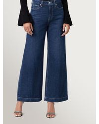 PAIGE - Harper 30In Wide Leg Jeans - Lyst