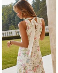 Lipsy Slinky Halter Neck Dress in Pink | Lyst