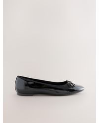 Next - Standard/Wide Fit Round Toe Ballerina Shoes - Lyst