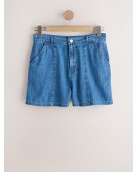 Next - Tailored Denim Shorts - Lyst