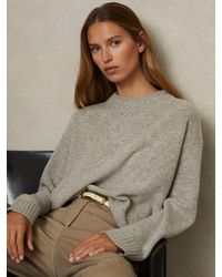 Reiss - Elena Pullover Aus Wolle-Kaschmir Mit Rundhalsausschnitt - Lyst
