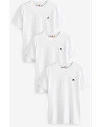 Timberland - Dunstan River 100% Cotton T-Shirts 3 Pack - Lyst