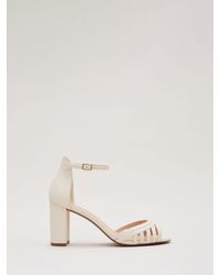 Phase Eight - Leather Strappy Block Heel Sandals - Lyst