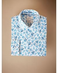 Next - Regular Fit Print 100% Linen Long Sleeve Smart Shirt - Lyst