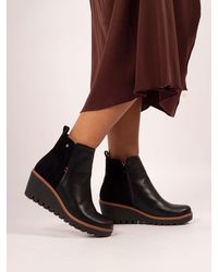 Lunar - Pixie Wedge Ankle Boots - Lyst