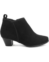 Pavers - Wide Fit Smart Block Heel Ankle Boots - Lyst
