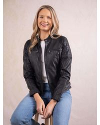 Lakeland Leather - Buttermere Leather Racer Jacket - Lyst