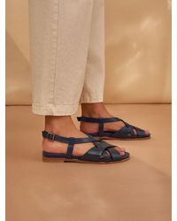 Celtic & Co. - Leather Woven Detail Sandals - Lyst
