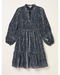 FatFace - Fatface Riley Petite Devore Mini Dress - Lyst