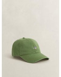 GANT - Shield Logo Cotton Twill Cap - Lyst
