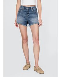 Gap - Ultraweiche Denim-Shorts (4 Zoll) Mit Mittelhohem Bund - Lyst