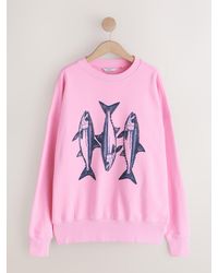 Next - Graphic Beaded Fish Graphic Sweatshirt - Lyst