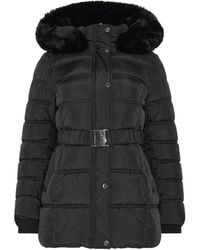 M Com - Petite Short Belted Coat - Lyst