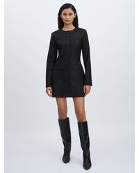 Anna Quan - Wool Button Through Mini Dress - Lyst