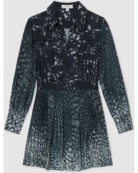 kooples pleated shirt dress The Kooples Pleated Shirt Dress - Bloomingdale's Exclusive in Red