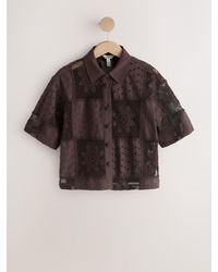 Next - N. Premium Crochet Patchwork Short Sleeve Shirt - Lyst