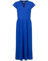 Weird Fish - Reed Plain Jersey Notch Neck Maxi Dress - Lyst