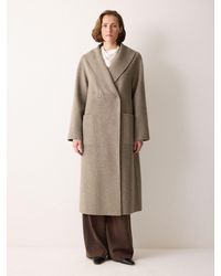 Jigsaw - Double Faced Shawl Midi Coat - Lyst