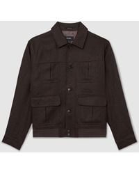 Reiss - Linen Four-Pocket Jacket - Lyst