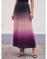 Roman - Ombre Pleated Skirt - Lyst